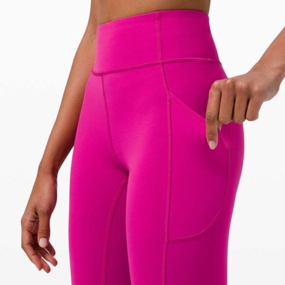 Lululemon Invigorate High-Rise Tight 25” Size 16 Ripened Raspberry Pink - Picture 9 of 11